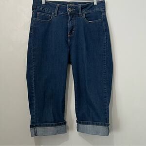 Riders by Lee Rolled Hem Relaxed Clam Diggers Denim Capris | Women’s Size 8